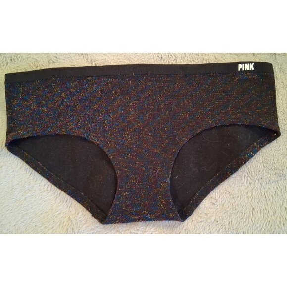 Pink Victorias Secret hipster cosmic black underwear panty size S NWT - Picture 1 of 5